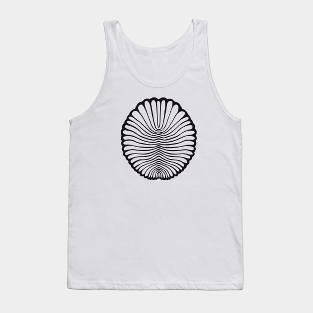 Dickinsonia Black Tank Top by Palaeoiris